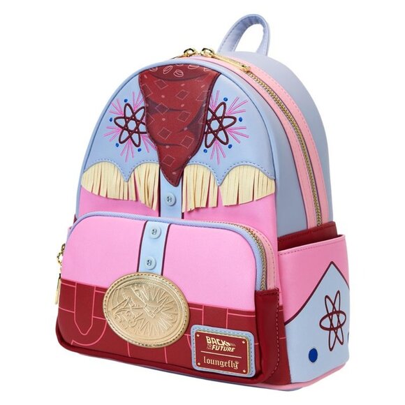 Loungefly Back To The Future 40th Anniversary Marty McFly Western Backpack NWT - Picture 4 of 12